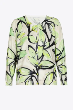 Baumwollgilet mit Blumenmuster