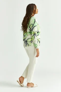 Baumwollgilet mit Blumenmuster