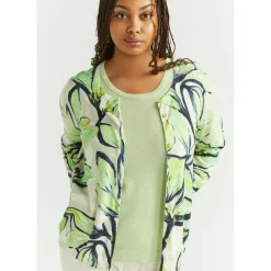 Baumwollgilet mit Blumenmuster