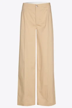 Baumwollhose mit weitem Bein
