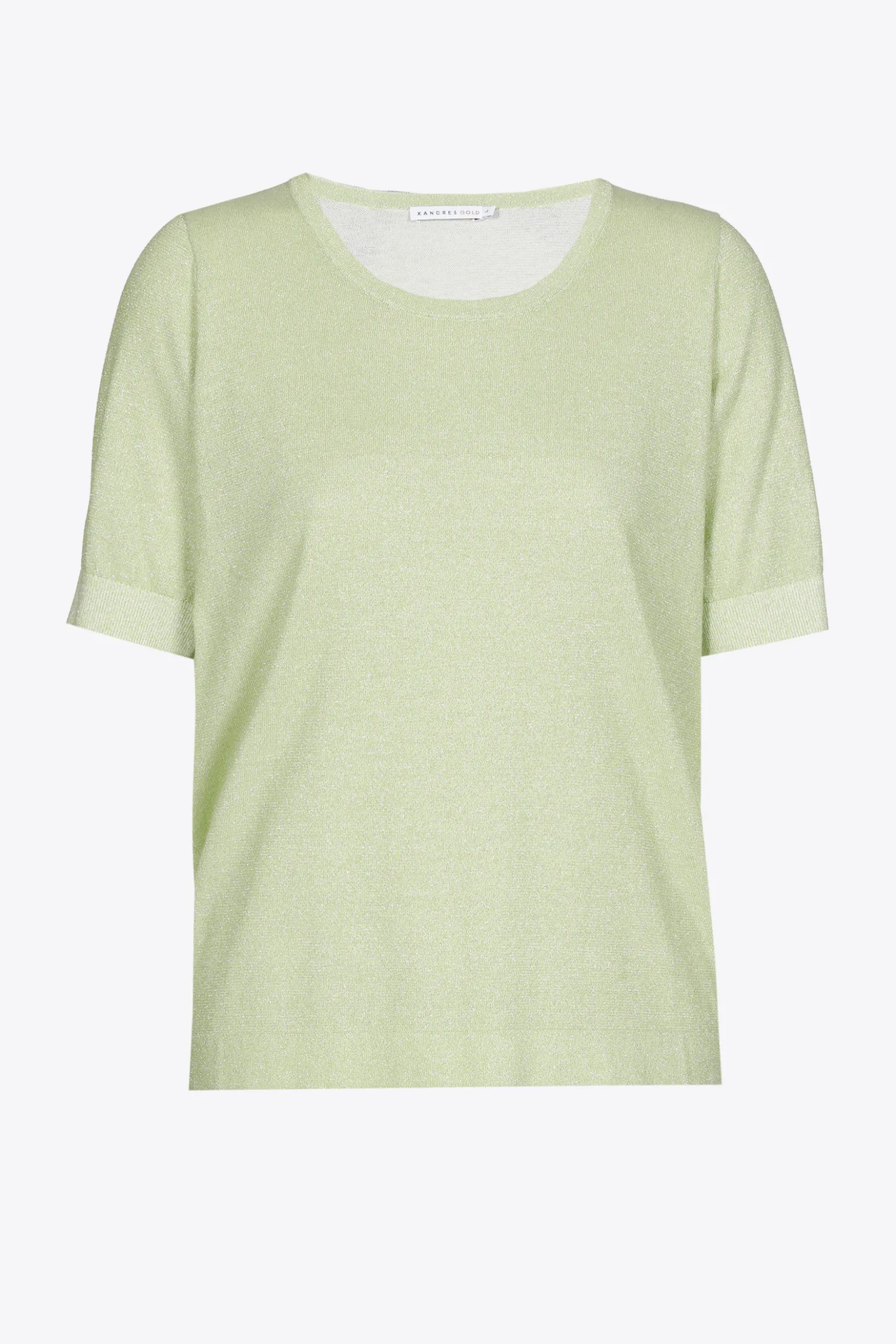 Baumwollpullover mit Lurex