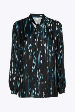 Bluse mit winterlichem Muster