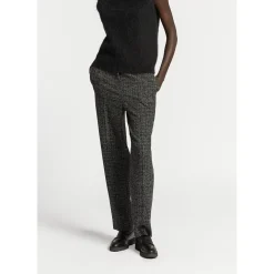Bouclé-Hose mit schmalem Bein