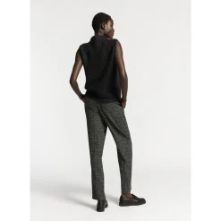 Bouclé-Hose mit schmalem Bein