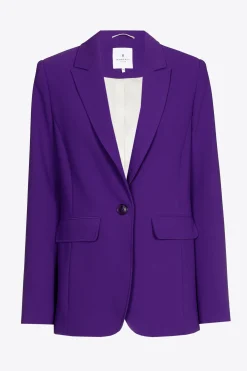 Gerade geschnittener Blazer mit Reverskragen