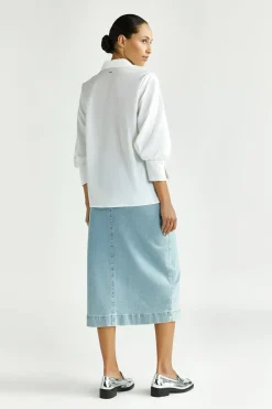 Gerade geschnittener Jeansrock
