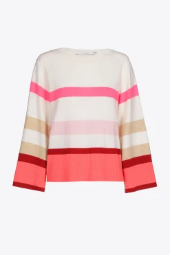Gestreifter Pullover aus einem sommerlichen Wollmix