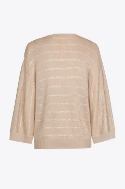 Gestreifter Pullover aus feiner Viskose
