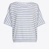 Gestreiftes T-Shirt mit Lurex