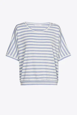 Gestreiftes T-Shirt mit Lurex