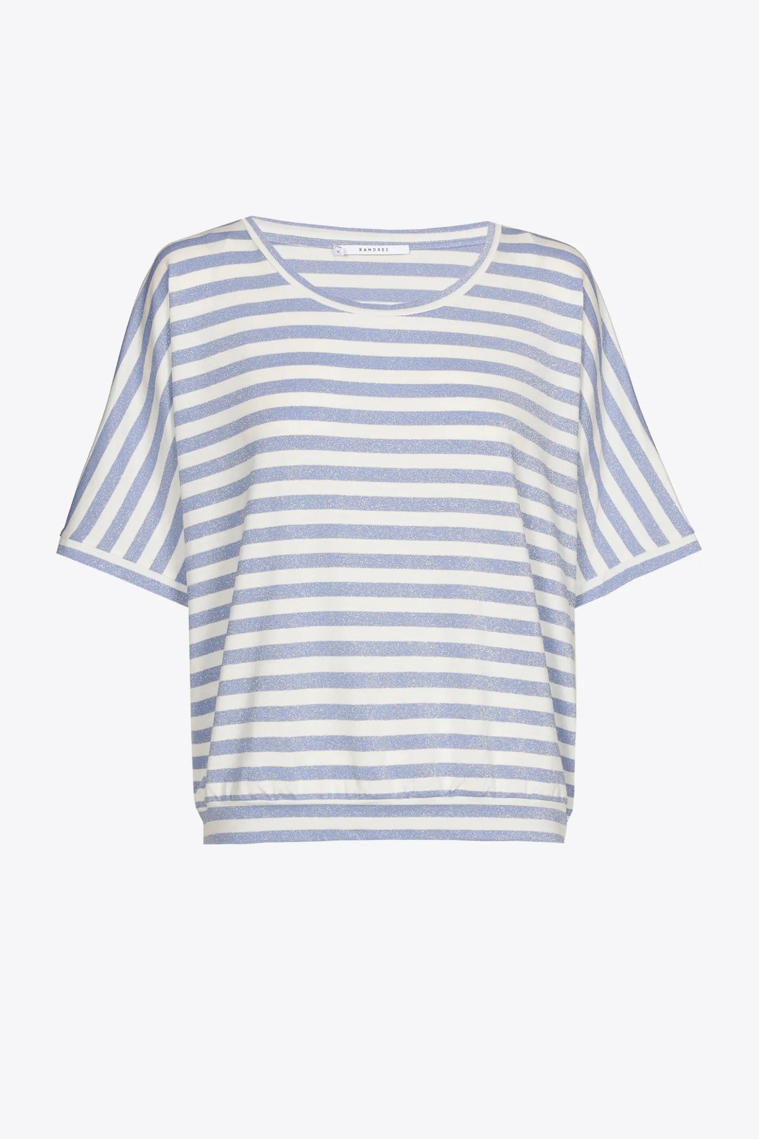 Gestreiftes T-Shirt mit Lurex