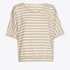 Gestreiftes T-Shirt mit Lurex