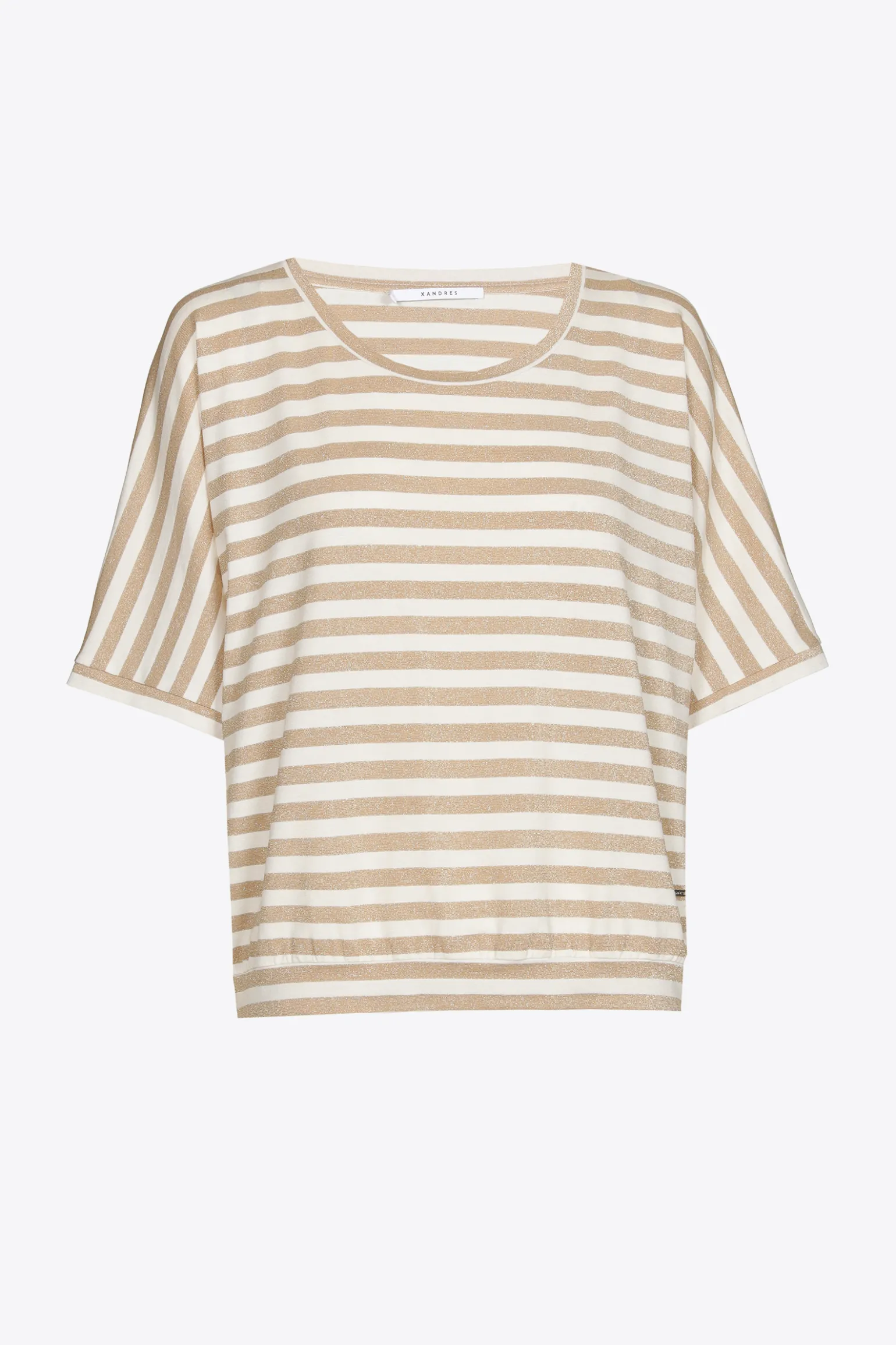 Gestreiftes T-Shirt mit Lurex