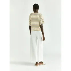 Gestreiftes T-Shirt mit Lurex