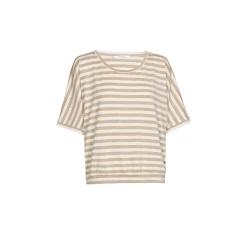 Gestreiftes T-Shirt mit Lurex