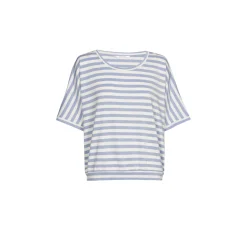 Gestreiftes T-Shirt mit Lurex