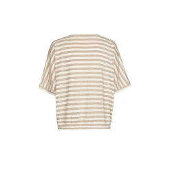 Gestreiftes T-Shirt mit Lurex