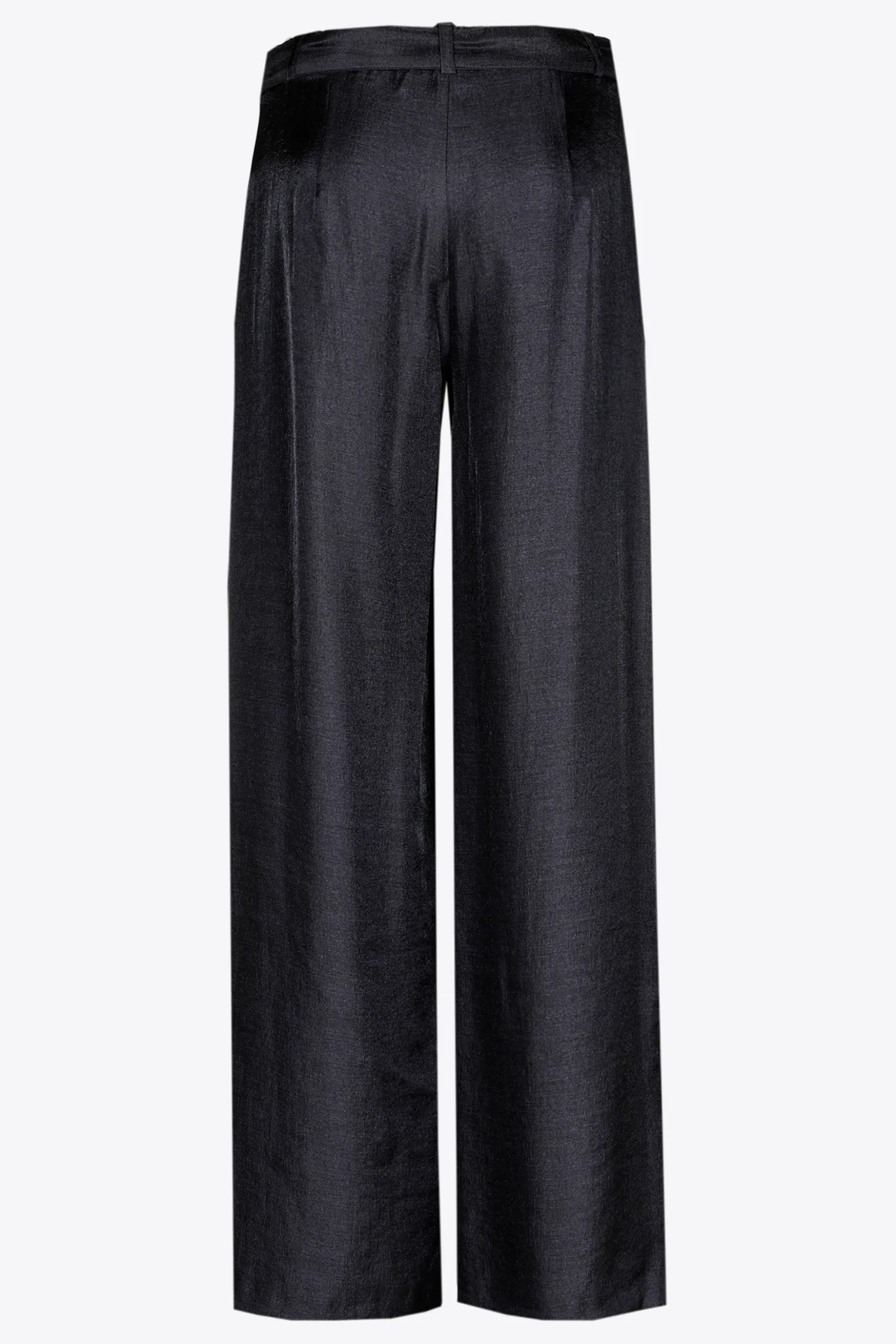 Glänzende Bundfaltenhose