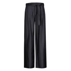 Glänzende Bundfaltenhose