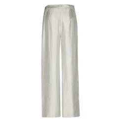 Glänzende Bundfaltenhose