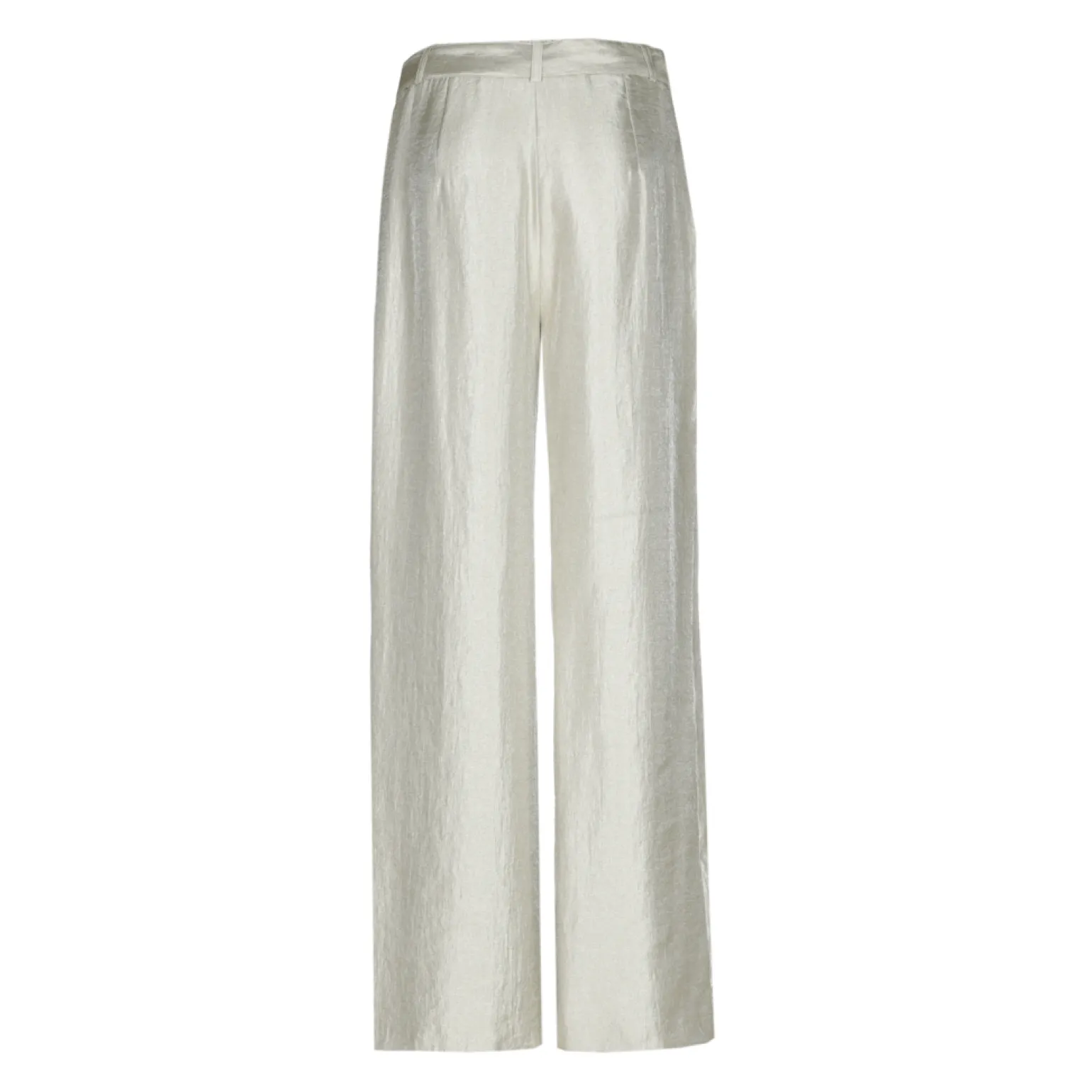 Glänzende Bundfaltenhose