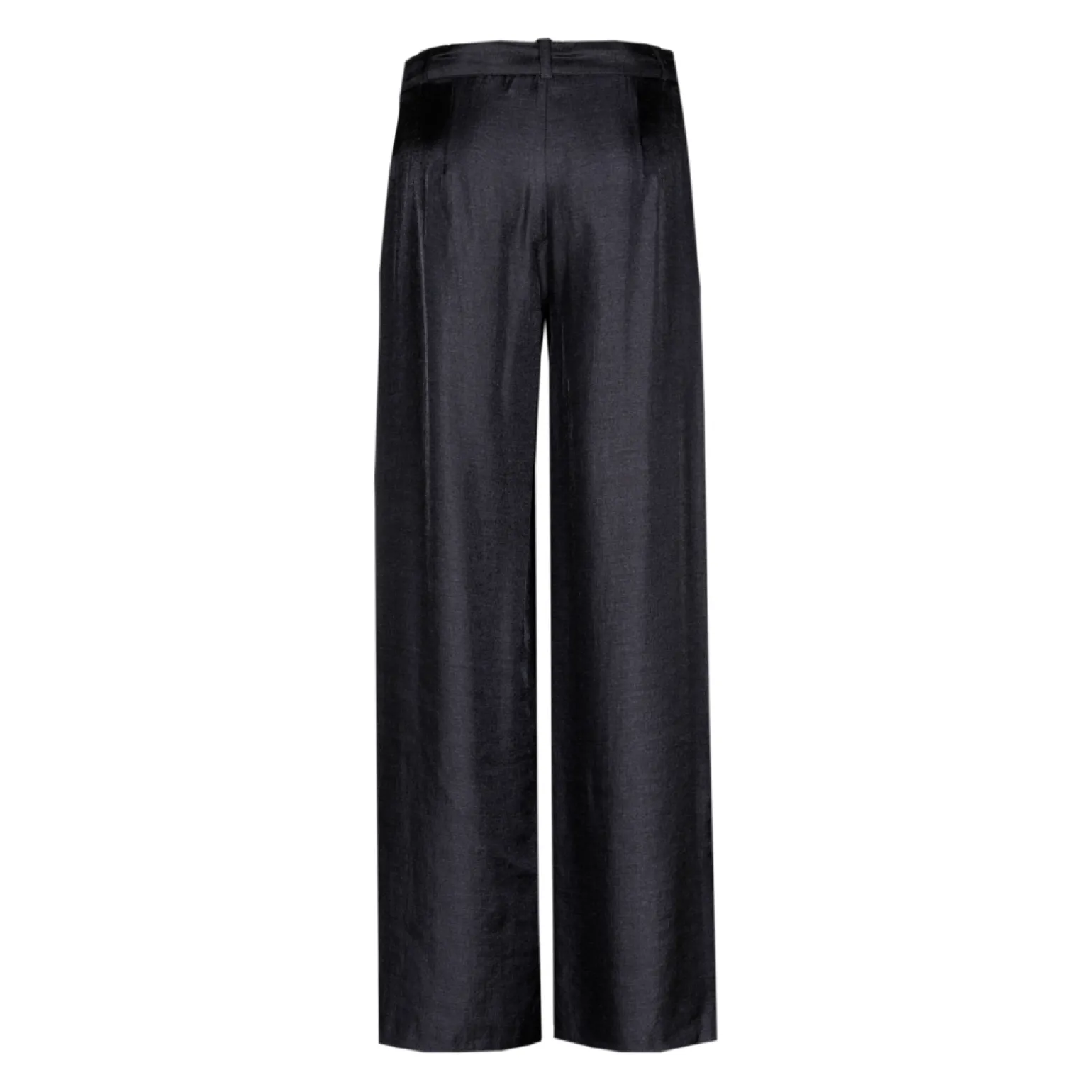 Glänzende Bundfaltenhose