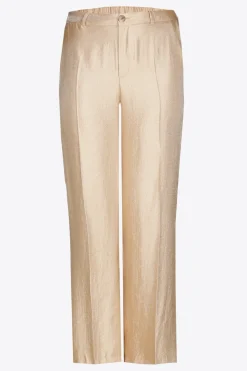 Glänzende Hose mit weitem Bein