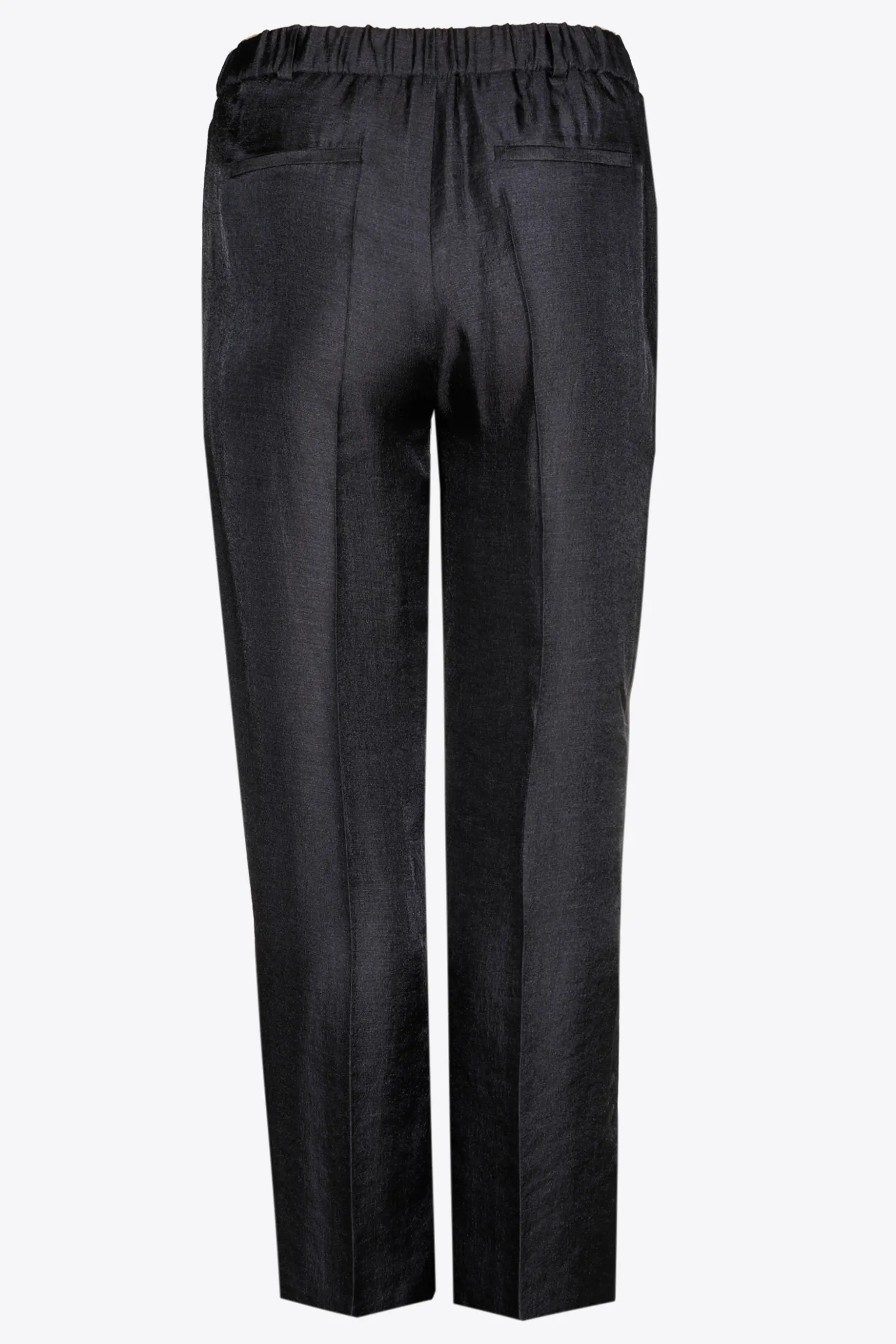 Glänzende Hose mit weitem Bein
