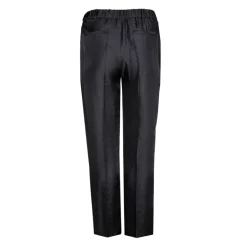 Glänzende Hose mit weitem Bein