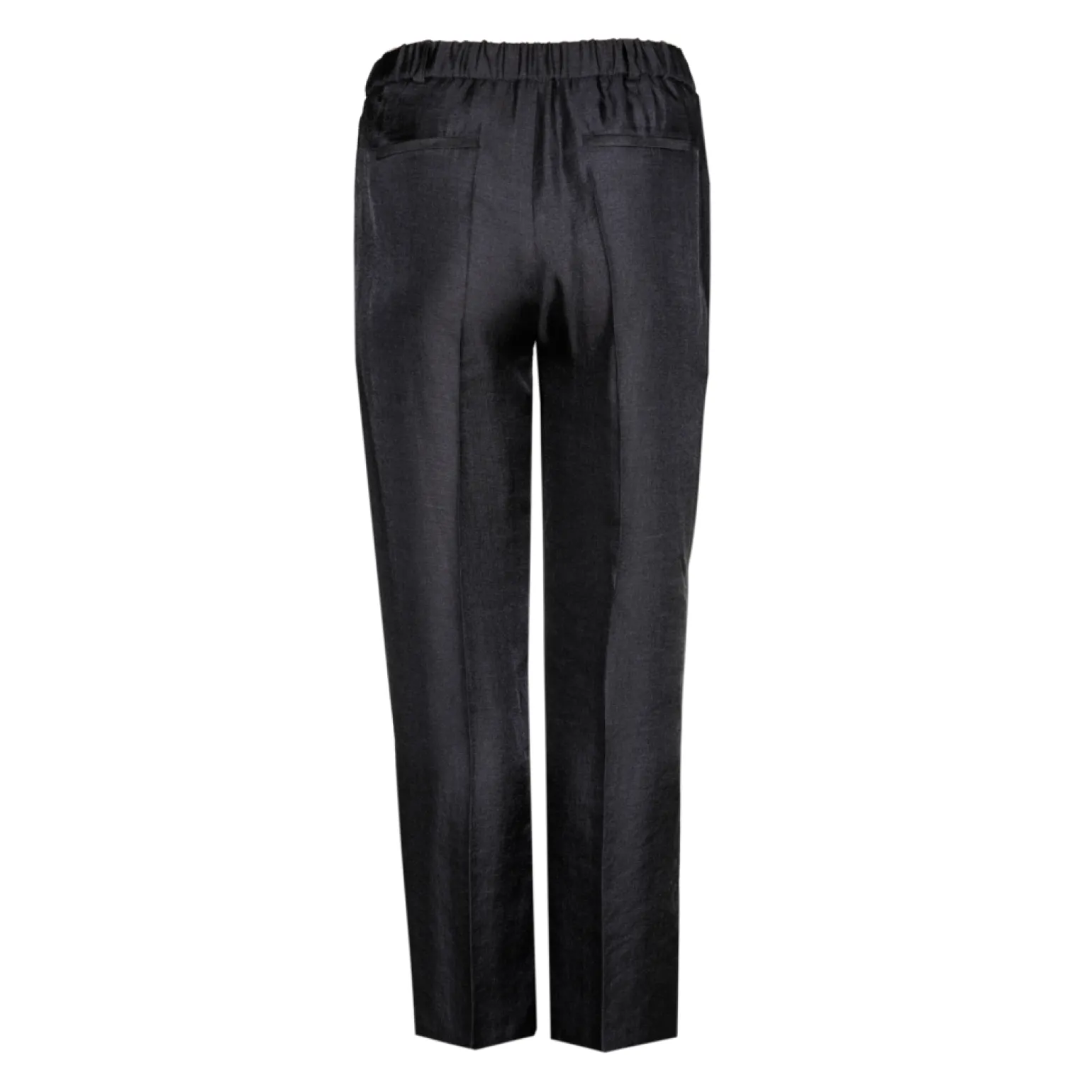 Glänzende Hose mit weitem Bein