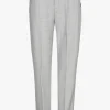 Graue Chino Hose mit Umschlag