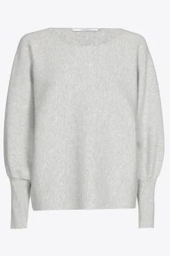 Großzügig geschnittener Pullover mit U-Boot-Ausschnitt