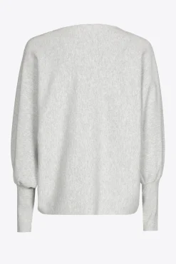 Großzügig geschnittener Pullover mit U-Boot-Ausschnitt