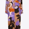 Halblanges Kleid mit Blumenmuster