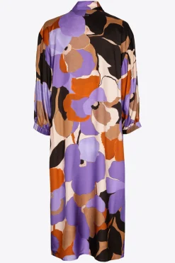 Halblanges Kleid mit Blumenmuster