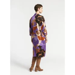Halblanges Kleid mit Blumenmuster