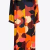 Halblanges Kleid mit Kragen