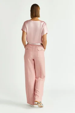Hose mit Lurex-Nadelstreifen