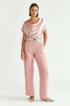 Hose mit Lurex-Nadelstreifen