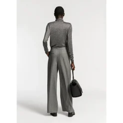 Hose mit weitem Bein und Lurex