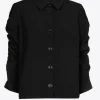 Jacquardbluse mit Blumenmuster