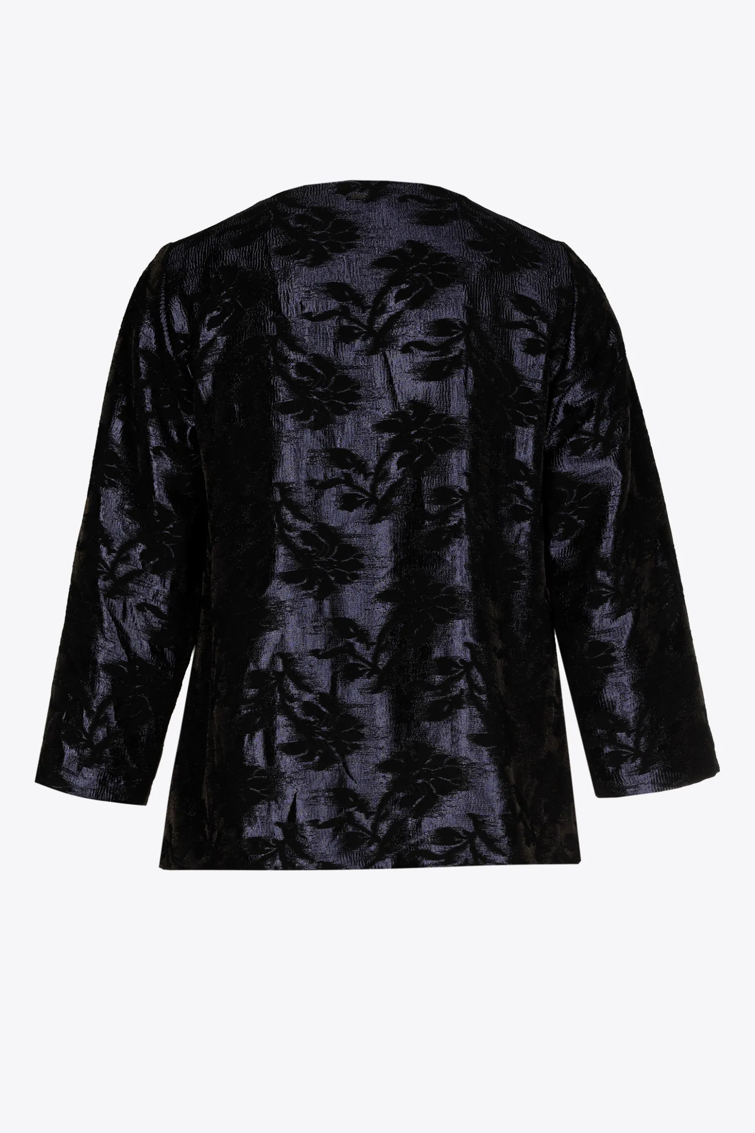Jacquardbluse mit Blumenmuster