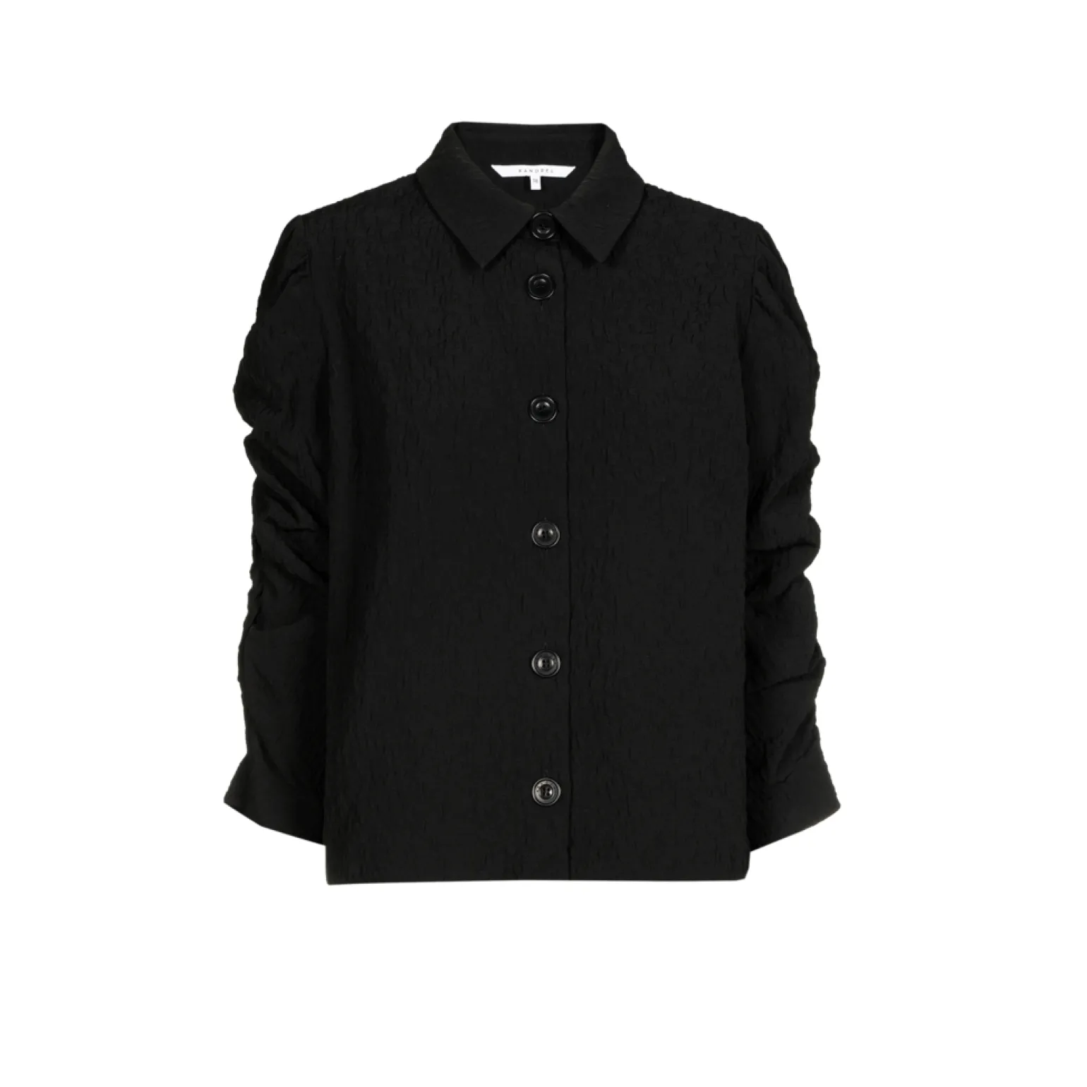 Jacquardbluse mit Blumenmuster