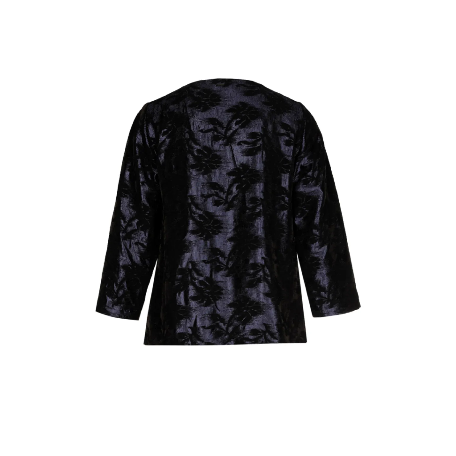 Jacquardbluse mit Blumenmuster