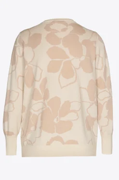 Jacquard-Cardigan mit Blumenmuster
