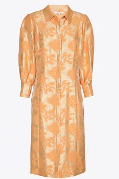 Jacquardkleid mit Blumenmuster