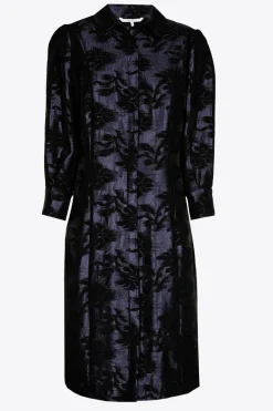 Jacquardkleid mit Blumenmuster