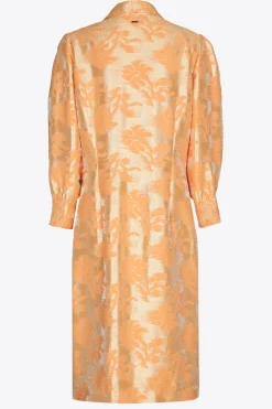 Jacquardkleid mit Blumenmuster