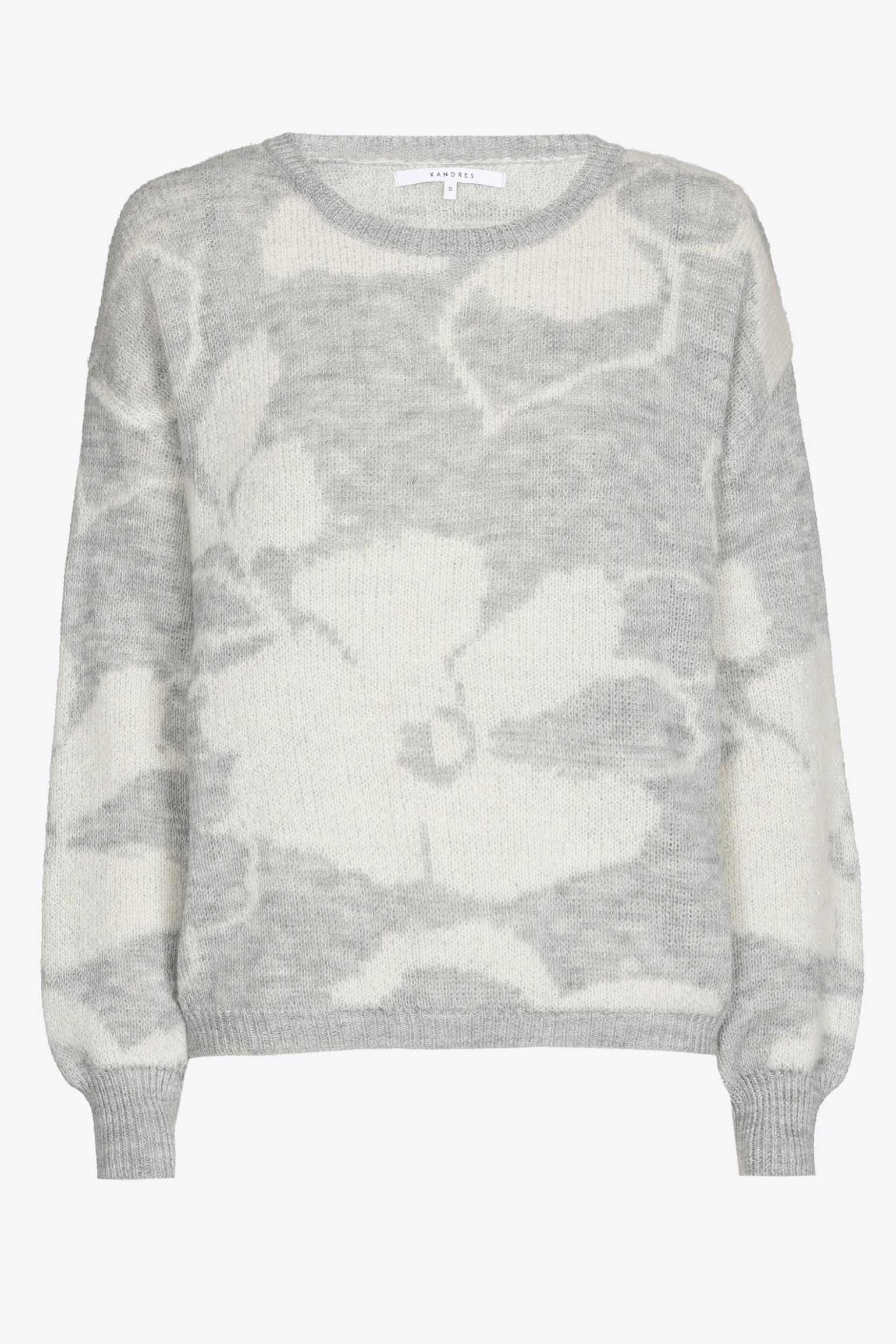 Jacquard-Strick mit Blumenmuster