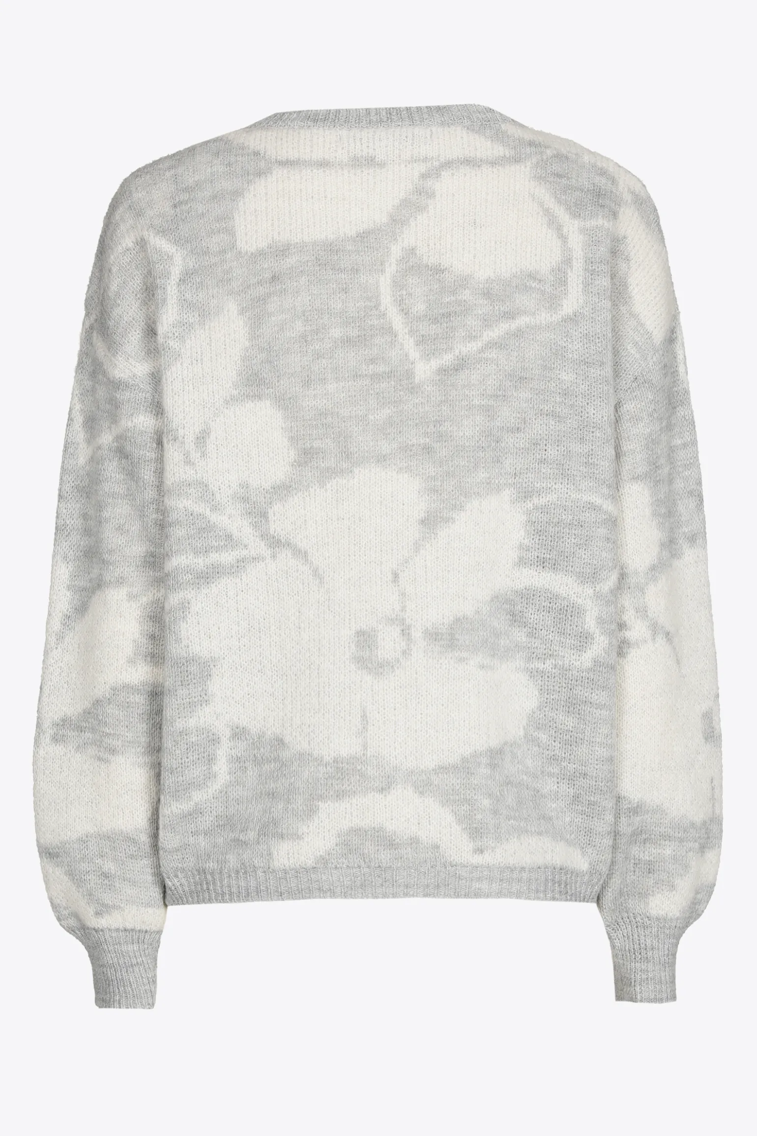 Jacquard-Strick mit Blumenmuster